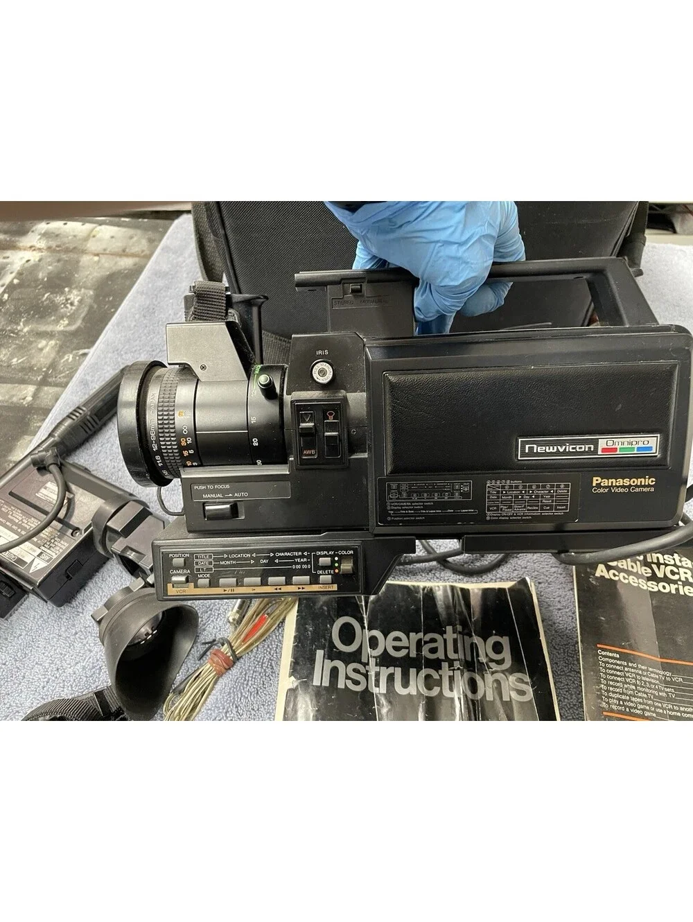 Vintage Panasonic PK-957 Newvicon Color Video Camera  Untested W/ Case & Instruc